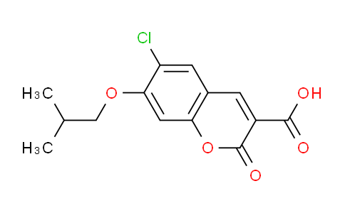 CAS No. 1352542-21-2, 6-Chloro-7-isobutoxy-2-oxo-2H-chromene-3-carboxylic acid
