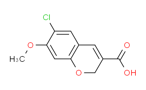 CAS No. 1263215-42-4, 6-Chloro-7-methoxy-2H-chromene-3-carboxylic acid