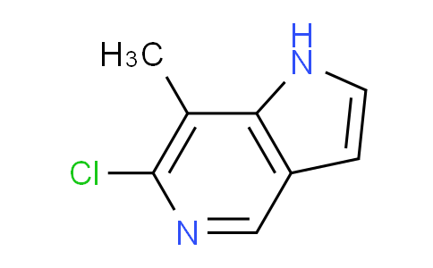 CAS No. 1082040-88-7, 6-Chloro-7-methyl-1H-pyrrolo[3,2-c]pyridine
