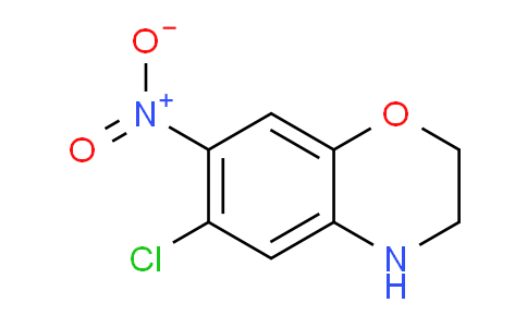 CAS No. 1198475-26-1, 6-Chloro-7-nitro-3,4-dihydro-2H-benzo[b][1,4]oxazine