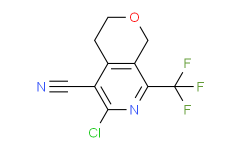 CAS No. 1708169-82-7, 6-Chloro-8-(trifluoromethyl)-3,4-dihydro-1H-pyrano[3,4-c]pyridine-5-carbonitrile