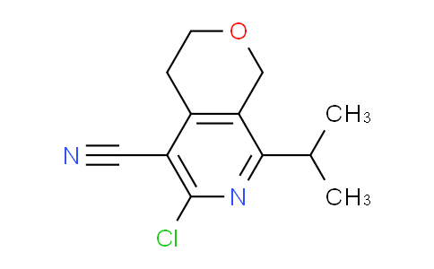CAS No. 1707365-06-7, 6-Chloro-8-isopropyl-3,4-dihydro-1H-pyrano[3,4-c]pyridine-5-carbonitrile
