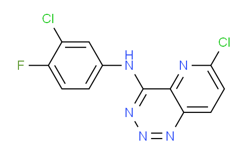 CAS No. 1048699-24-6, 6-Chloro-N-(3-chloro-4-fluorophenyl)pyrido[3,2-d][1,2,3]triazin-4-amine