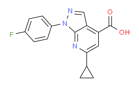 CAS No. 1011397-09-3, 6-Cyclopropyl-1-(4-fluorophenyl)-1H-pyrazolo[3,4-b]pyridine-4-carboxylic acid