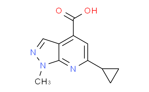 CAS No. 937597-44-9, 6-Cyclopropyl-1-methyl-1H-pyrazolo[3,4-b]pyridine-4-carboxylic acid