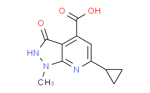 CAS No. 1087784-23-3, 6-Cyclopropyl-1-methyl-3-oxo-2,3-dihydro-1H-pyrazolo[3,4-b]pyridine-4-carboxylic acid