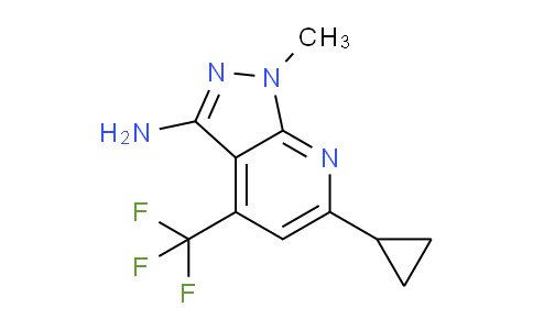CAS No. 1242267-97-5, 6-Cyclopropyl-1-methyl-4-(trifluoromethyl)-1H-pyrazolo[3,4-b]pyridin-3-amine