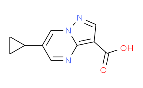 CAS No. 1554235-52-7, 6-Cyclopropylpyrazolo[1,5-a]pyrimidine-3-carboxylic acid