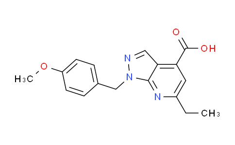 CAS No. 1120284-75-4, 6-Ethyl-1-(4-methoxybenzyl)-1H-pyrazolo[3,4-b]pyridine-4-carboxylic acid