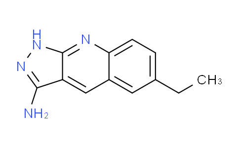 CAS No. 462067-01-2, 6-Ethyl-1H-pyrazolo[3,4-b]quinolin-3-amine