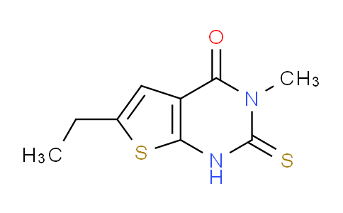 CAS No. 733015-18-4, 6-Ethyl-3-methyl-2-thioxo-2,3-dihydrothieno[2,3-d]pyrimidin-4(1H)-one