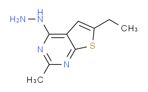 CAS No. 439692-95-2, 6-Ethyl-4-hydrazinyl-2-methylthieno[2,3-d]pyrimidine