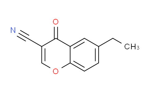 CAS No. 50743-19-6, 6-Ethyl-4-oxo-4H-chromene-3-carbonitrile