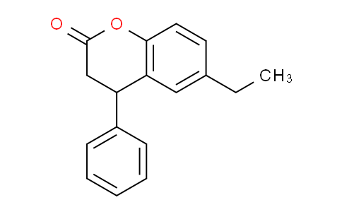 CAS No. 405277-43-2, 6-Ethyl-4-phenylchroman-2-one