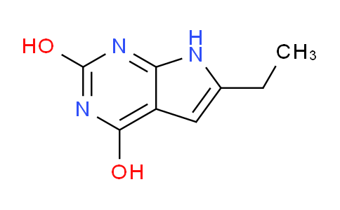 CAS No. 1275608-16-6, 6-Ethyl-7H-pyrrolo[2,3-d]pyrimidine-2,4-diol