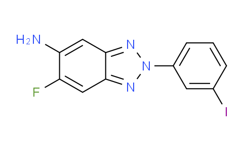 CAS No. 1706437-37-7, 6-Fluoro-2-(3-iodophenyl)-2H-benzo[d][1,2,3]triazol-5-amine