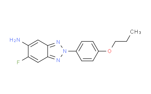 CAS No. 1706461-68-8, 6-Fluoro-2-(4-propoxyphenyl)-2H-benzo[d][1,2,3]triazol-5-amine