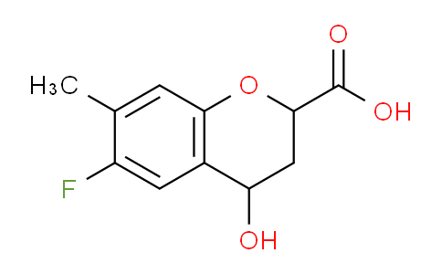 CAS No. 1420793-26-5, 6-Fluoro-4-hydroxy-7-methylchroman-2-carboxylic acid