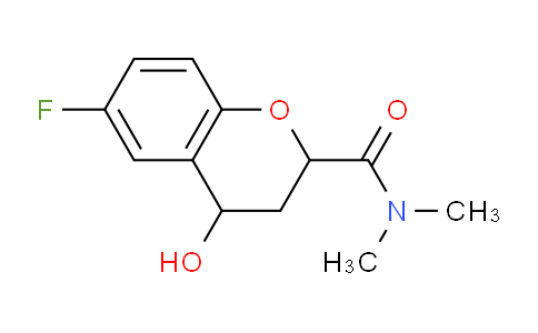 CAS No. 1355214-36-6, 6-Fluoro-4-hydroxy-N,N-dimethylchroman-2-carboxamide