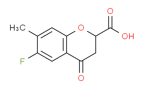 CAS No. 1420794-81-5, 6-Fluoro-7-methyl-4-oxochroman-2-carboxylic acid