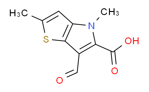 CAS No. 919036-50-3, 6-Formyl-2,4-dimethyl-4H-thieno[3,2-b]pyrrole-5-carboxylic acid