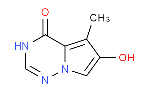CAS No. 872206-45-6, 6-Hydroxy-5-methylpyrrolo[2,1-f][1,2,4]triazin-4(3H)-one