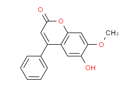 CAS No. 482-83-7, 6-Hydroxy-7-methoxy-4-phenyl-2H-chromen-2-one