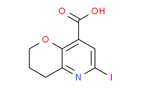 CAS No. 1346447-29-7, 6-Iodo-3,4-dihydro-2H-pyrano[3,2-b]pyridine-8-carboxylic acid