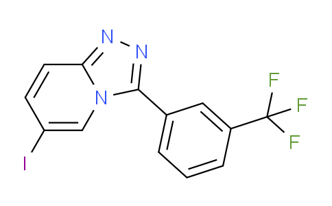 CAS No. 1418143-36-8, 6-Iodo-3-(3-(trifluoromethyl)phenyl)-[1,2,4]triazolo[4,3-a]pyridine