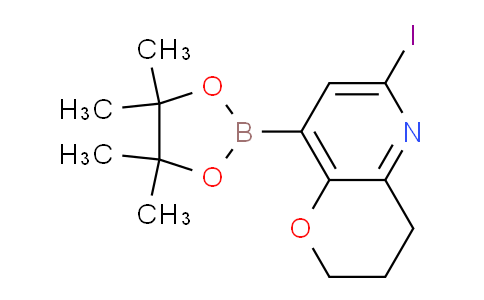 CAS No. 1356165-84-8, 6-Iodo-8-(4,4,5,5-tetramethyl-1,3,2-dioxaborolan-2-yl)-3,4-dihydro-2H-pyrano[3,2-b]pyridine