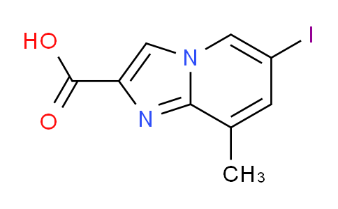 CAS No. 1227954-99-5, 6-Iodo-8-methylimidazo[1,2-a]pyridine-2-carboxylic acid