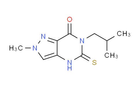 CAS No. 1112384-03-8, 6-Isobutyl-2-methyl-5-thioxo-5,6-dihydro-2H-pyrazolo[4,3-d]pyrimidin-7(4H)-one