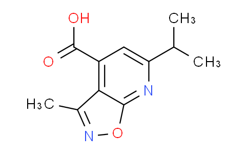 CAS No. 923690-37-3, 6-Isopropyl-3-methylisoxazolo[5,4-b]pyridine-4-carboxylic acid