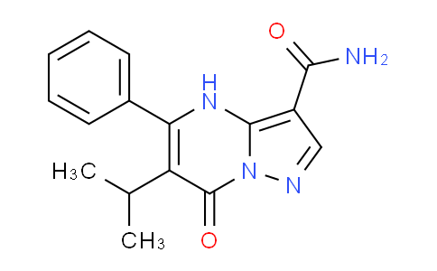 CAS No. 1956332-40-3, 6-Isopropyl-7-oxo-5-phenyl-4,7-dihydropyrazolo[1,5-a]pyrimidine-3-carboxamide