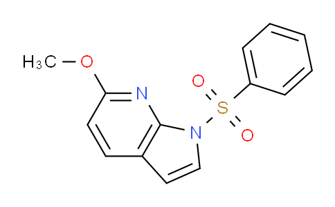 CAS No. 1227268-64-5, 6-Methoxy-1-(phenylsulfonyl)-1H-pyrrolo[2,3-b]pyridine