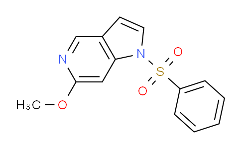 CAS No. 1624261-00-2, 6-Methoxy-1-(phenylsulfonyl)-1H-pyrrolo[3,2-c]pyridine