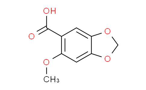 CAS No. 7168-93-6, 6-Methoxybenzo[d][1,3]dioxole-5-carboxylic acid