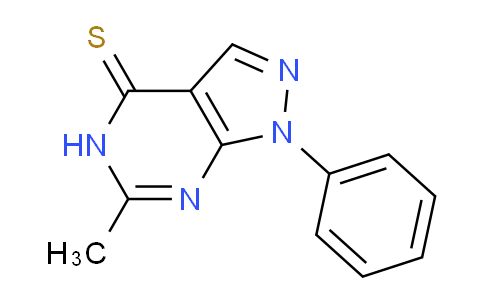 CAS No. 5399-43-9, 6-Methyl-1-phenyl-1H-pyrazolo[3,4-d]pyrimidine-4(5H)-thione