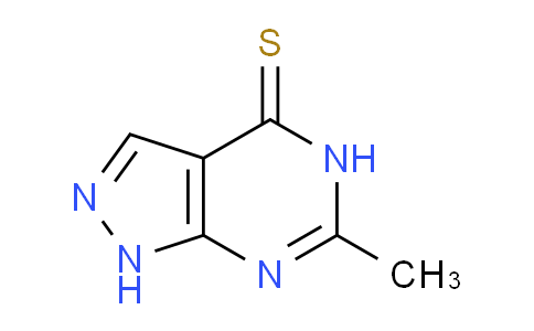CAS No. 15986-11-5, 6-Methyl-1H-pyrazolo[3,4-d]pyrimidine-4(5H)-thione