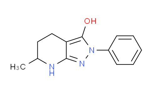 CAS No. 1708080-83-4, 6-Methyl-2-phenyl-4,5,6,7-tetrahydro-2H-pyrazolo[3,4-b]pyridin-3-ol