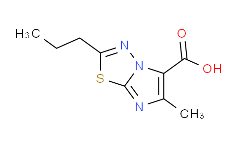 CAS No. 1181305-66-7, 6-Methyl-2-propylimidazo[2,1-b][1,3,4]thiadiazole-5-carboxylic acid