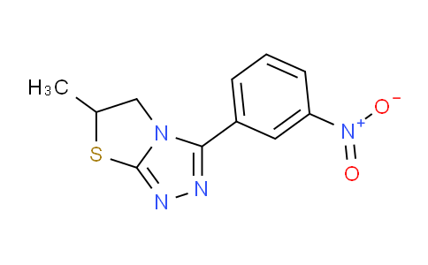 CAS No. 725704-59-6, 6-Methyl-3-(3-nitrophenyl)-5,6-dihydrothiazolo[2,3-c][1,2,4]triazole