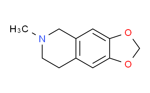 CAS No. 494-55-3, 6-Methyl-5,6,7,8-tetrahydro-[1,3]dioxolo[4,5-g]isoquinoline