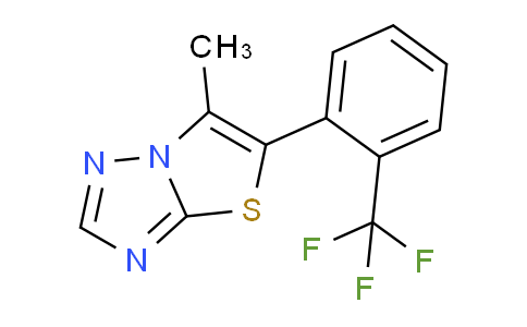 CAS No. 1922870-72-1, 6-Methyl-5-(2-(trifluoromethyl)phenyl)thiazolo[3,2-b][1,2,4]triazole