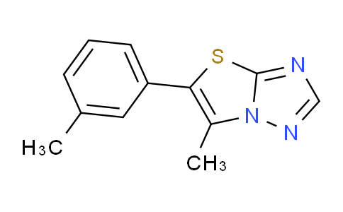 CAS No. 1574587-72-6, 6-Methyl-5-(m-tolyl)thiazolo[3,2-b][1,2,4]triazole