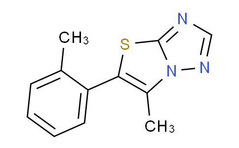 CAS No. 1574587-70-4, 6-Methyl-5-(o-tolyl)thiazolo[3,2-b][1,2,4]triazole