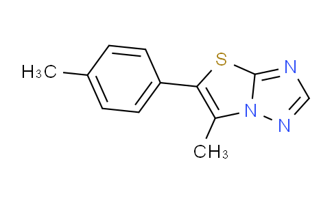 CAS No. 1423121-06-5, 6-Methyl-5-(p-tolyl)thiazolo[3,2-b][1,2,4]triazole
