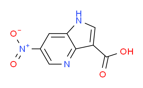 CAS No. 1190320-60-5, 6-Nitro-1H-pyrrolo[3,2-b]pyridine-3-carboxylic acid