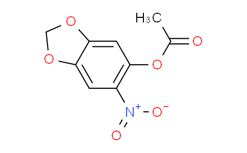 CAS No. 7107-08-6, 6-Nitrobenzo[d][1,3]dioxol-5-yl acetate