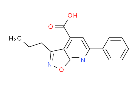 CAS No. 1021232-52-9, 6-Phenyl-3-propylisoxazolo[5,4-b]pyridine-4-carboxylic acid
